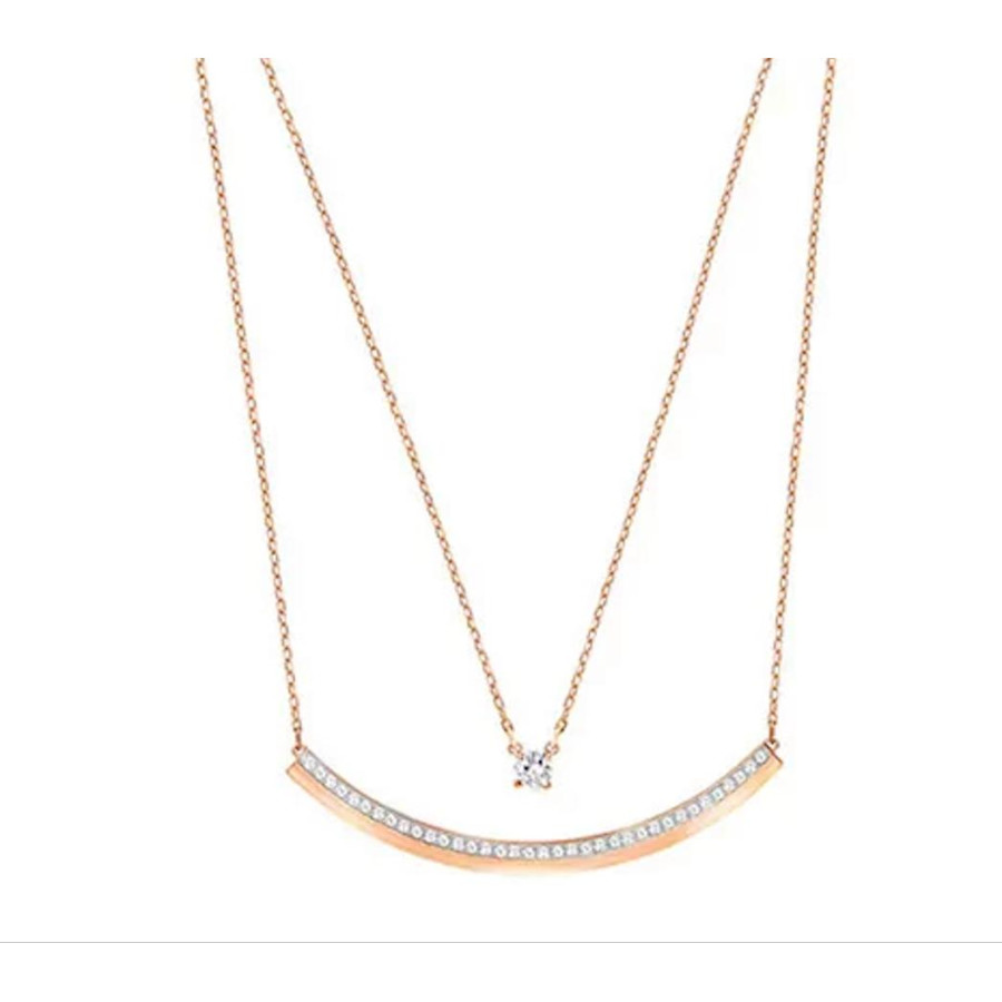 Monemel Swarovski Mavi Kalp  Kolye (Altın Kaplama) SEVGILIYE HEDIYE